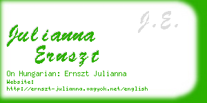 julianna ernszt business card